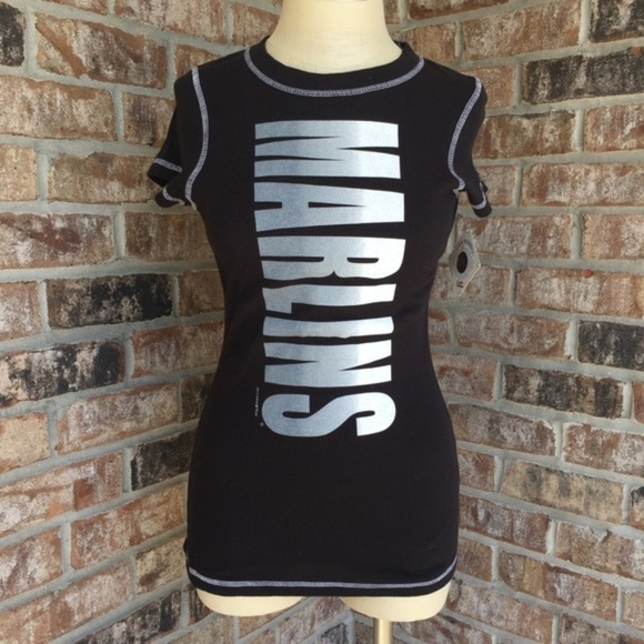 NWT Florida Marlins Short Sleeves Tee M - Picture 1 of 8